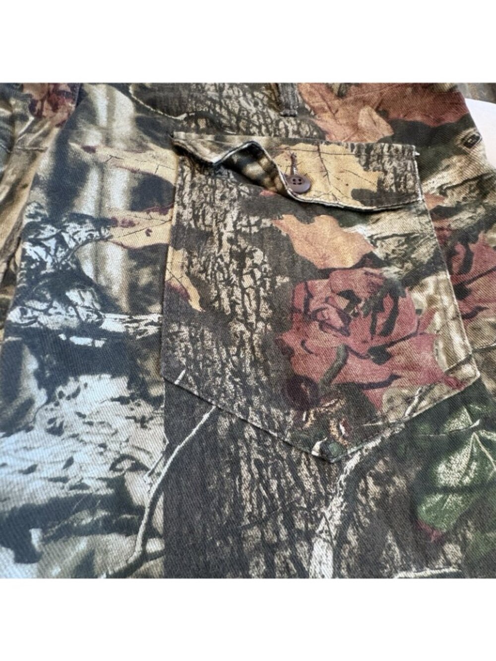 Cabelas Mossy Oak Break Up Infinity Camo Cargo Pants Mens 42 Tall Turkey Hunting - Picture 5 of 9